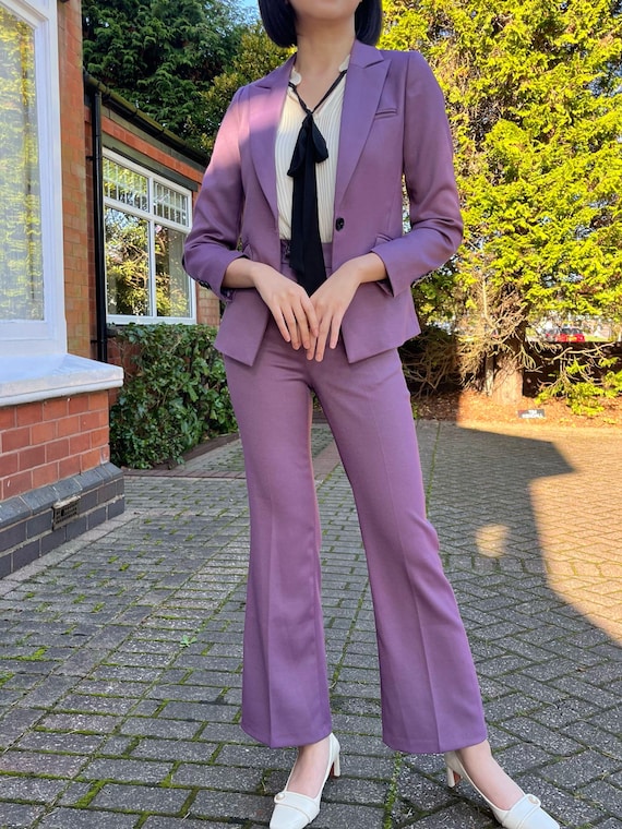 Bespoke Custom / Ready Made Women Violet Purple Color Pant Suit Set: Plus Size Petite - Women Business Cocktail Party Suit Bespoke Custom / Ready Made Women Violet Purple Color Pant Suit Set: Plus  Size Petite - Women Business Cocktail Party Suit, Autumn Pant Suit - Etsy