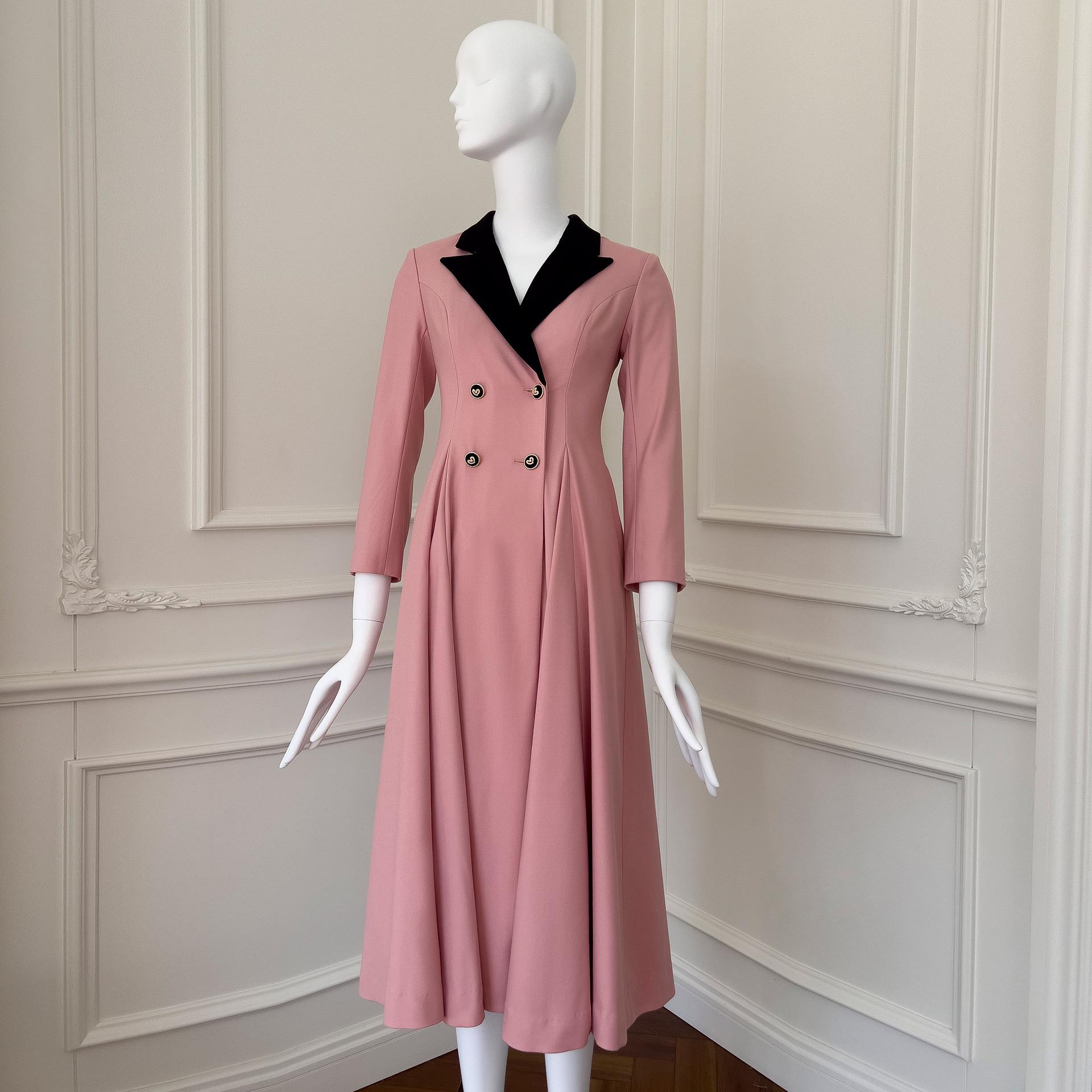 chinese dress ladies Cara Cara Alpine Trench S / Pink Sequin