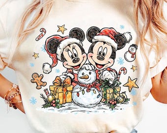 Mouse and Friends Christmas Shirt, Cartoon Holiday Shirt, Very Merry Christmas Party Sweatshirt, Kids Christmas Hoodie, Christmas Family