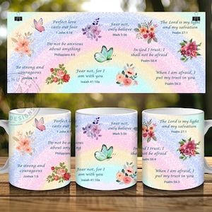 Bible Verse Mug Wrap: Motivational Christian Gift (PNG Instant Download)