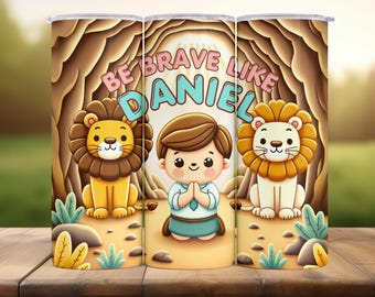 Daniel in der Höhle des Löwen: Christian Kids PNG (Digital Download)