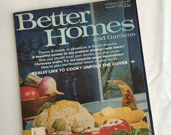 BETTER HOMES and GARDENS Magazine November 1966, Vintage Magazine, Collectible, Gift Idea