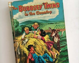 The Bobbsey Twins in the Country Laura Lee Hope Vintage 1953 Whitman Chapter Book Collectible Gift Idea