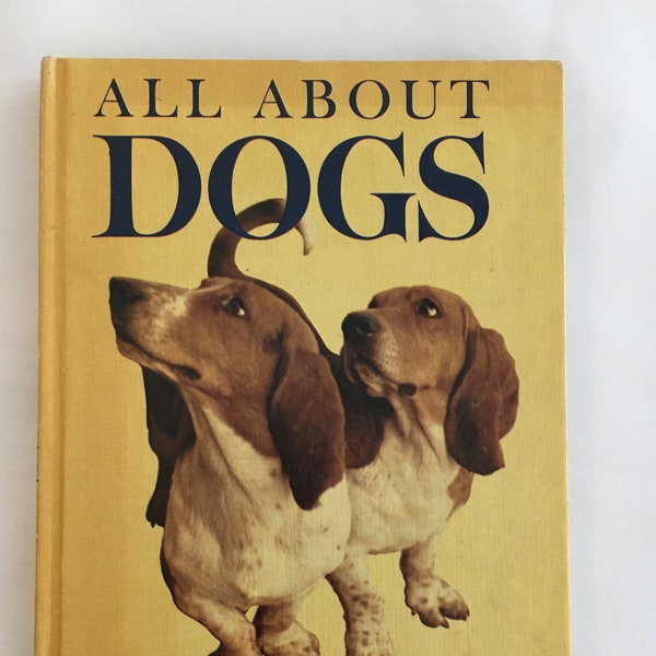 All About Dogs by Carl Burger, Vintage 1962, Dog Pictures, Drawings, Dog History, Dog Information, Gift Idea