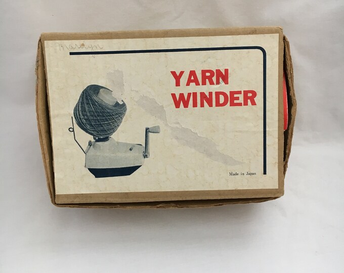 Vintage Yarn Winder, Sewing Supplies, String Winder, Original Box