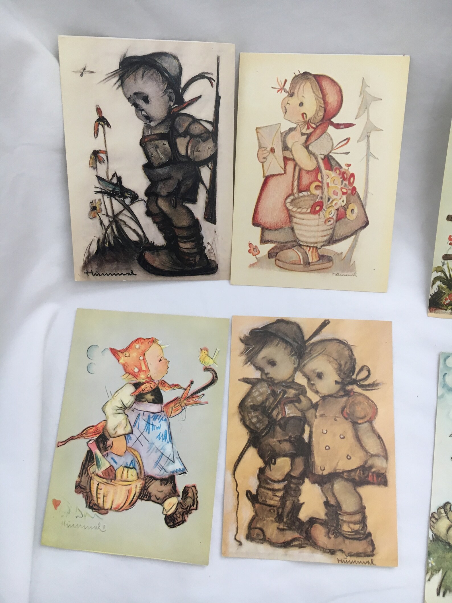 Vintage Hummel Postcards 8 Collectible Postcards Children Etsy