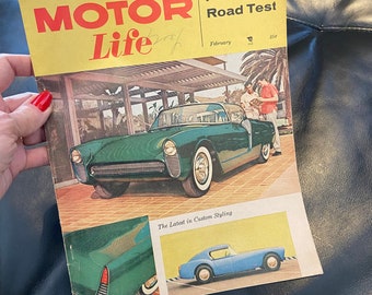 Reviving Nostalgia: Dive into Vintage Motor Life Magazine's February 1956 Edition