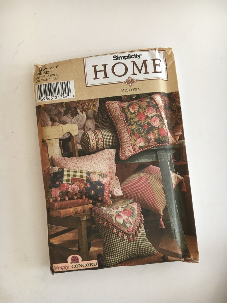 Simplicity 8044 Sewing Pattern Pillows in Twelve Styles | Etsy