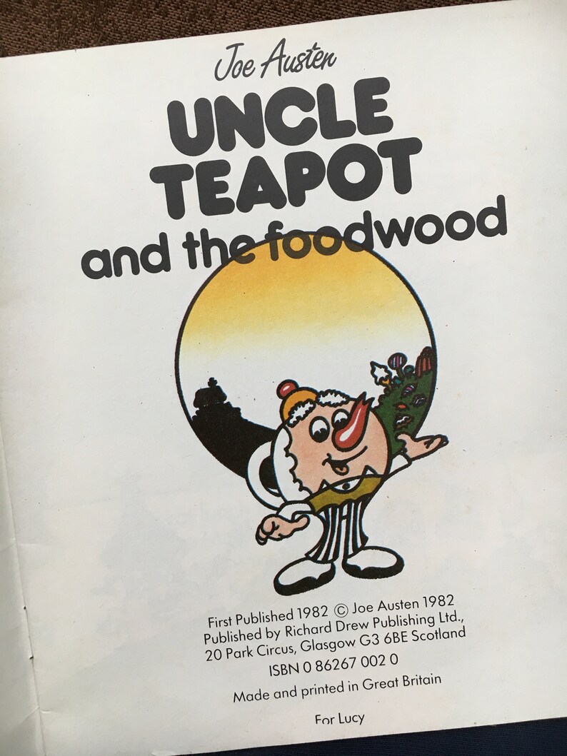 Uncle Teapot and the Foodwood Joe Austen The Magic House Etsy