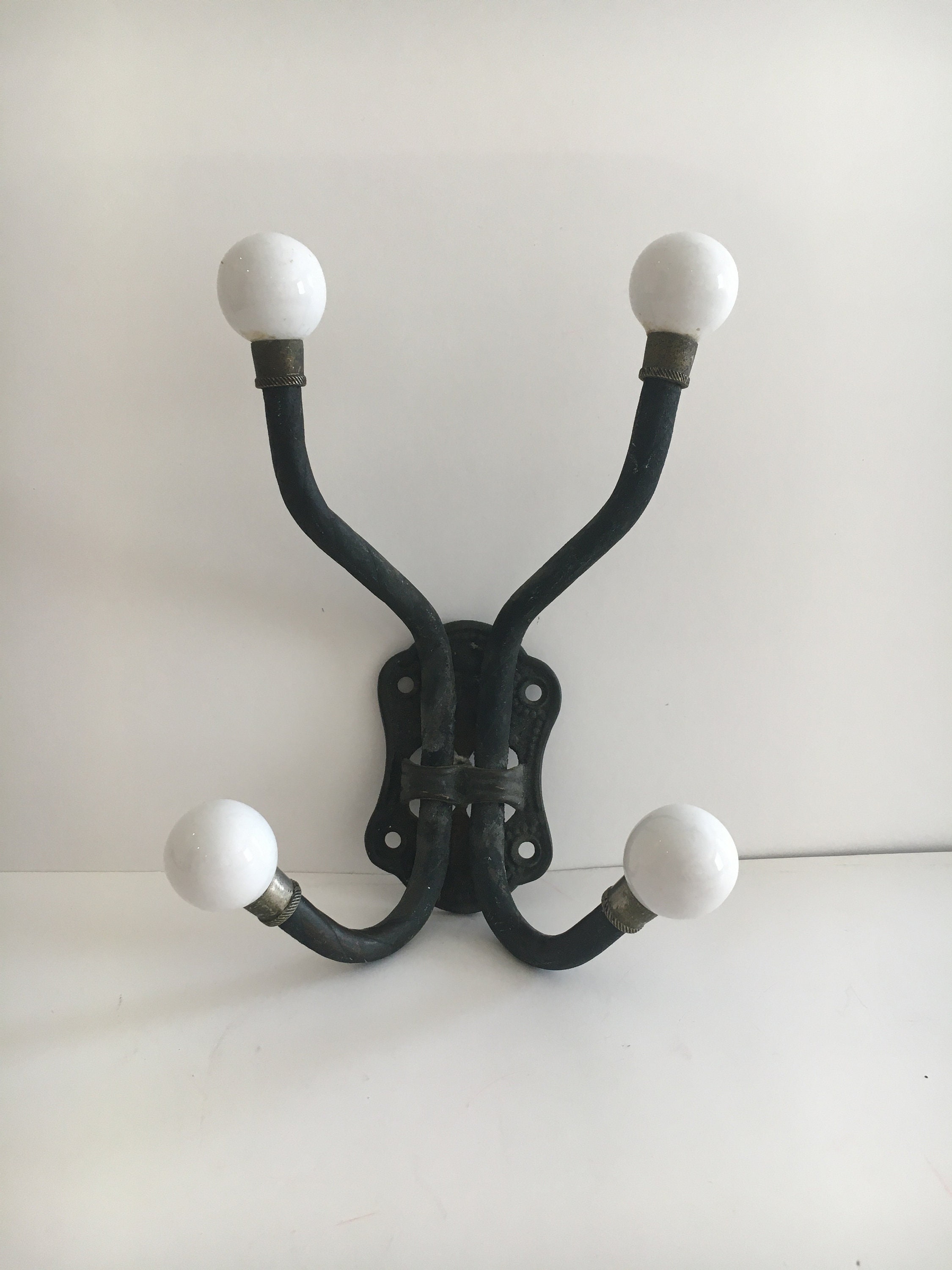 Vintage Coat Hanger Wall Coat Hanger Metal Coat Hanger Four Etsy