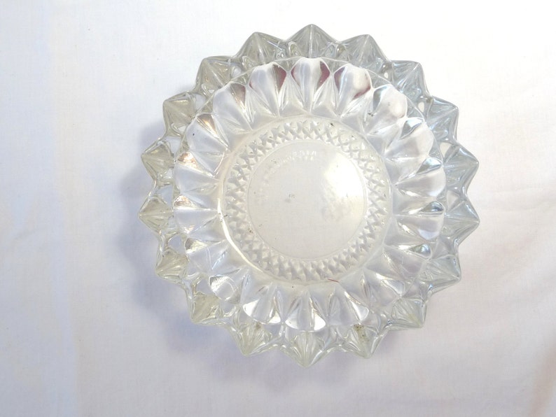 Vintage Ashtray KIG Indonesia Heavy Glass Ashtray Change Etsy