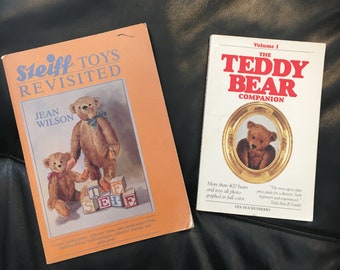 TEDDY BEAR BOOKS, Steiff Toys Revisited, The Teddy Bear Companion, Collectible Teddy Bears, Softcover Books, Two Books, Information