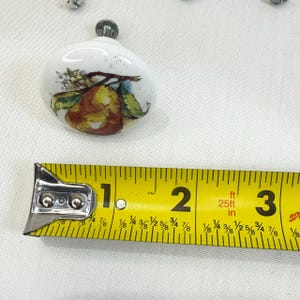 Cabinet Knobs 4 Drawer Knobs Colorful Pear Design Vintage Style Knobs afbeelding 4