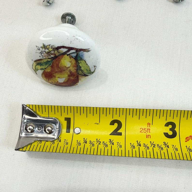 Cabinet Knobs 4 Drawer Knobs Colorful Pear Design Vintage Style Knobs afbeelding 4