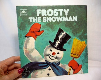 Frosty the Snowman Golden Book Vintage 1972 Childrens Book Gift Idea Classic Story