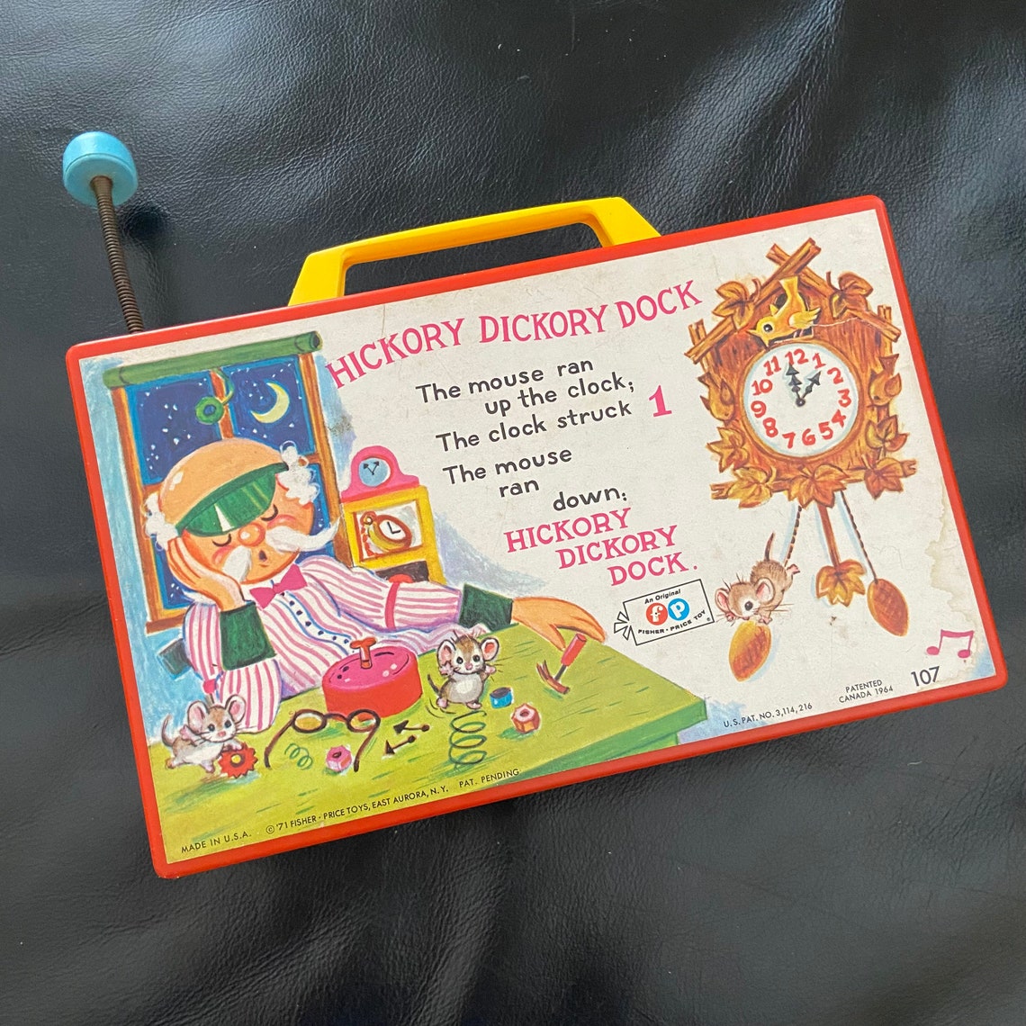 Fisher Price Toys Hickory Dickory Dock Vintage 1964 Musical Etsy