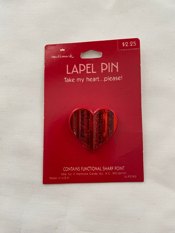 Valentine LAPEL PIN Vintage Hallmark Valentine Je… - image 2