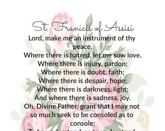 St. Francis of Assisi Prayer for Peace