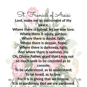 St. Francis of Assisi Prayer for Peace