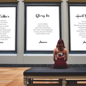 The Lord&#39;s Prayer, The Hail Mary Prayer and The Glory Be Prayer