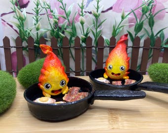 Calcifer, Howl's Moving Castle, small fire figure
