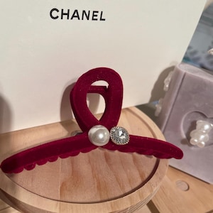 Samt Strasssteine Elegante Haarkrallen