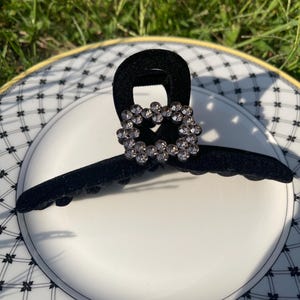 Samt Strasssteine Elegante Haarkrallen
