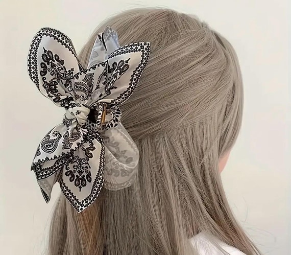 Cashew Flower Design Bow Hair Claws/ Clips. Bohemian Style  display picture 2