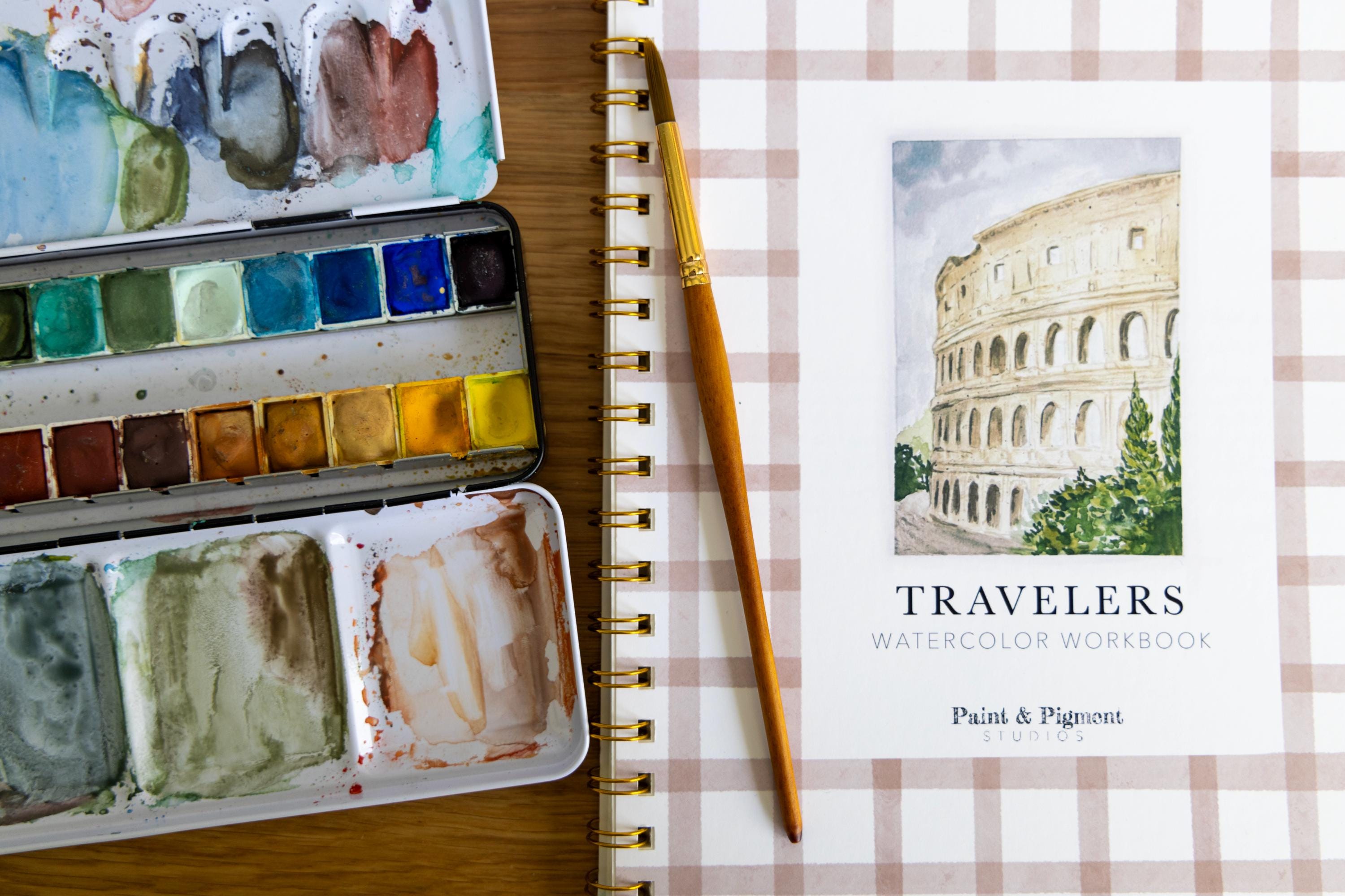 Travelers Watercolor Workbook - Etsy