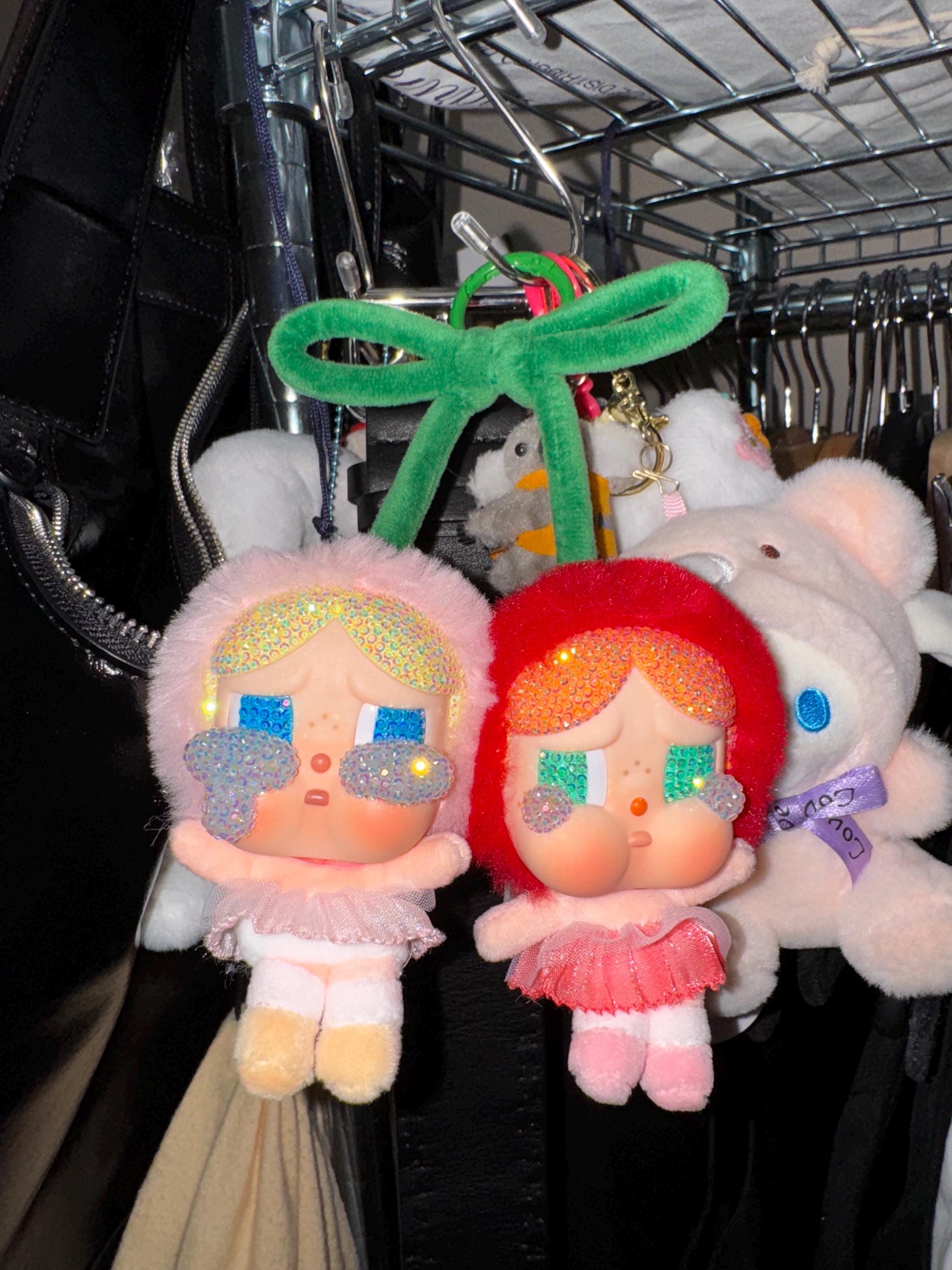 Bedazzled CRYBABY Cherries Pendant, Keychain, Bagcharm