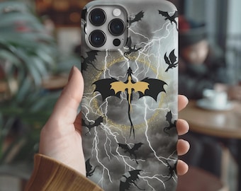 Magsafe Fourth Wing Inspired Dragon Phone Case - Fantasy Dragon Design, Magical Phone Cover, Dragon Case for Book Lovers, Fantasy Art