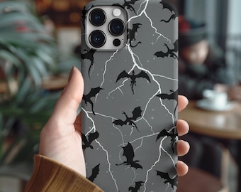 MagSafe Vierter Flügel inspirierte Drachen-Handyhülle - Fantasy Dragon Design, magische Handyhülle, Drachenhülle für Buchliebhaber, Fantasy Art