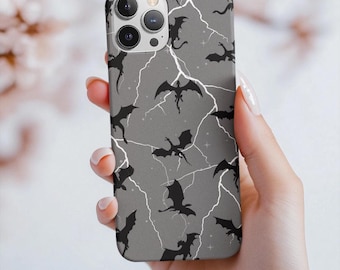 Vierter Flügel inspiriert Drachen Handyhülle - Fantasy Dragon Design, magische Handyhülle, Drachenhülle für Buchliebhaber, Fantasy Fan Art Accessoire