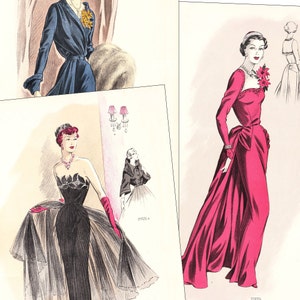 50 年代のファッション カタログ「Creations de Haute Couture」の PDF - 即時ダウンロード
