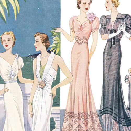 PDF Instant Download Summer 1938 30s Haute Couture - Etsy