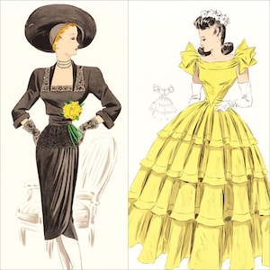 PDFs of vintage 1948 pattern drafting system for sewing - instant download