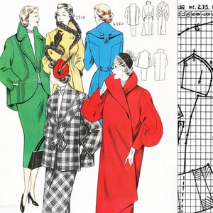 PDFs of vintage 50s pattern drafting system - instant download - Winter 1952 Volume 1