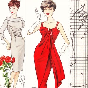 Tekensysteem voor naaipatronen uit de jaren 60 • Winter 1960 • 86 vintage outfits • Directe pdf-download