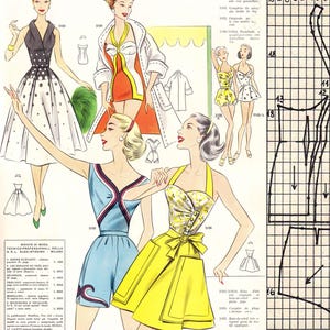 1950s sewing pattern drafting system • Summer 1957 • PDF instant download