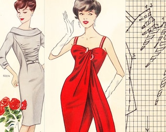 PDFs of vintage 60s pattern drafting system - instant download - Winter 1960