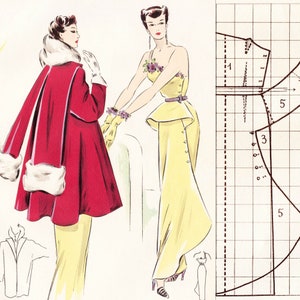 Pdfs of Vintage 50s Sewing Pattern System Winter Season 1951 - Etsy