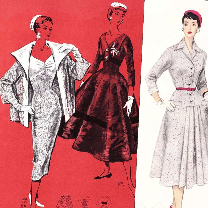 PDFs of 50s sewing pattern catalogs Neue Modelle | Etsy