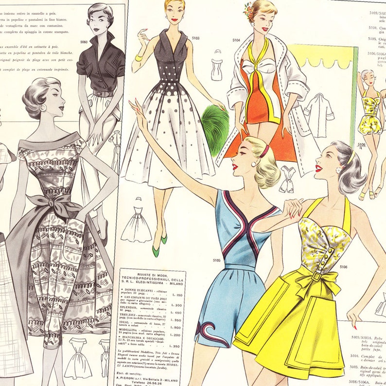 1950s Sewing Patterns | Dresses, Skirts, Tops, Mens     PDFs of vintage 50s pattern drafting system - instant download - Summer 1957  AT vintagedancer.com