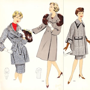 Système de création de patrons de couture hiver 1962 • 54 tenues vintage • Téléchargement instantané au format PDF image 8