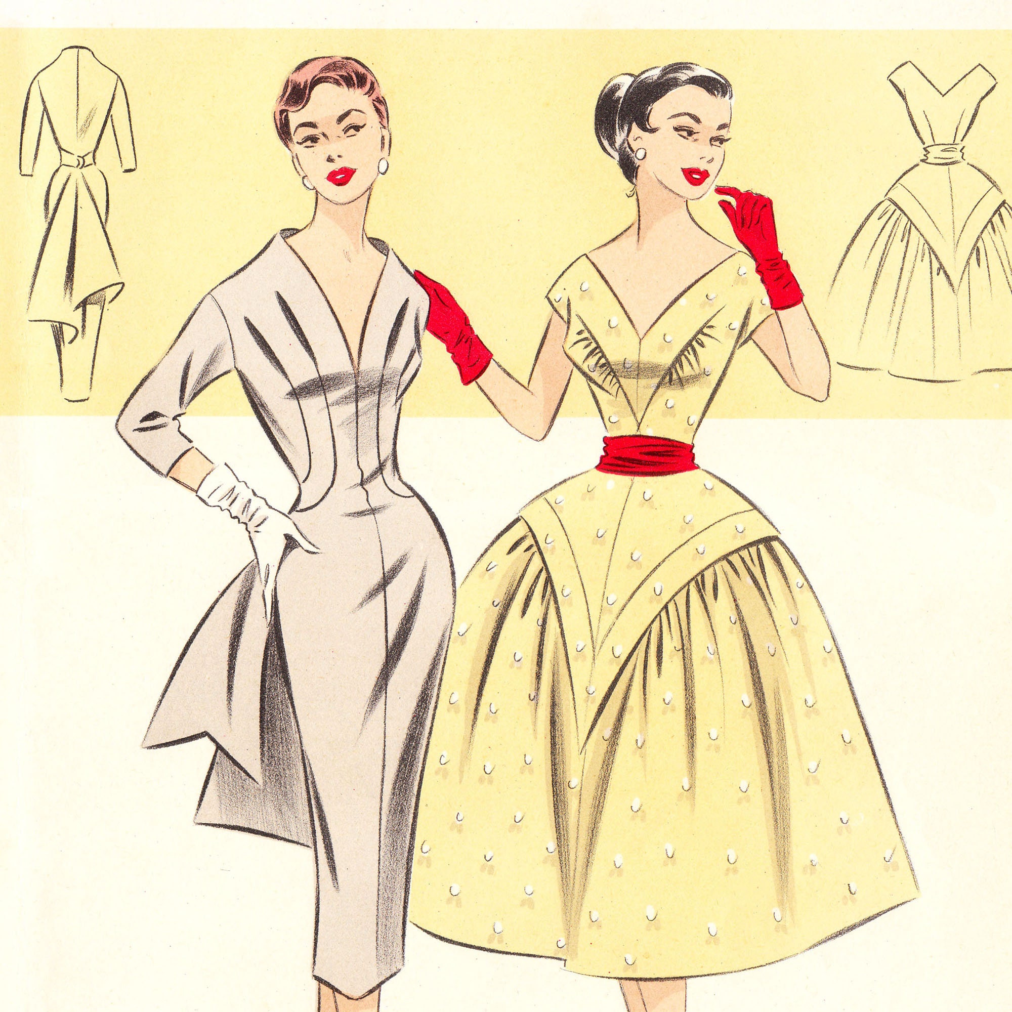 Pdfs of Vintage 50s Sewing Pattern System Summer 1957 | Etsy UK