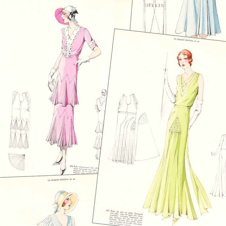 PDF of 30s haute couture sewing pattern catalog Etsy