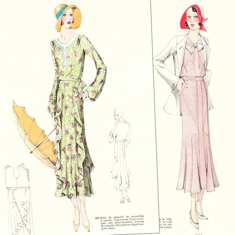 PDF of 30s haute couture sewing pattern catalog Etsy