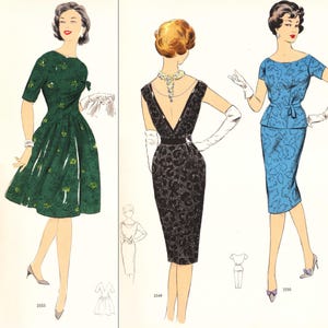 Système de création de patrons de couture hiver 1962 • 54 tenues vintage • Téléchargement instantané au format PDF image 4