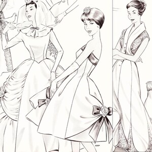 60er Jahre Schnittmuster Zeichenbrett • Winter 1960 • 86 vintage Outfits • PDF Sofort-Download Bild 5