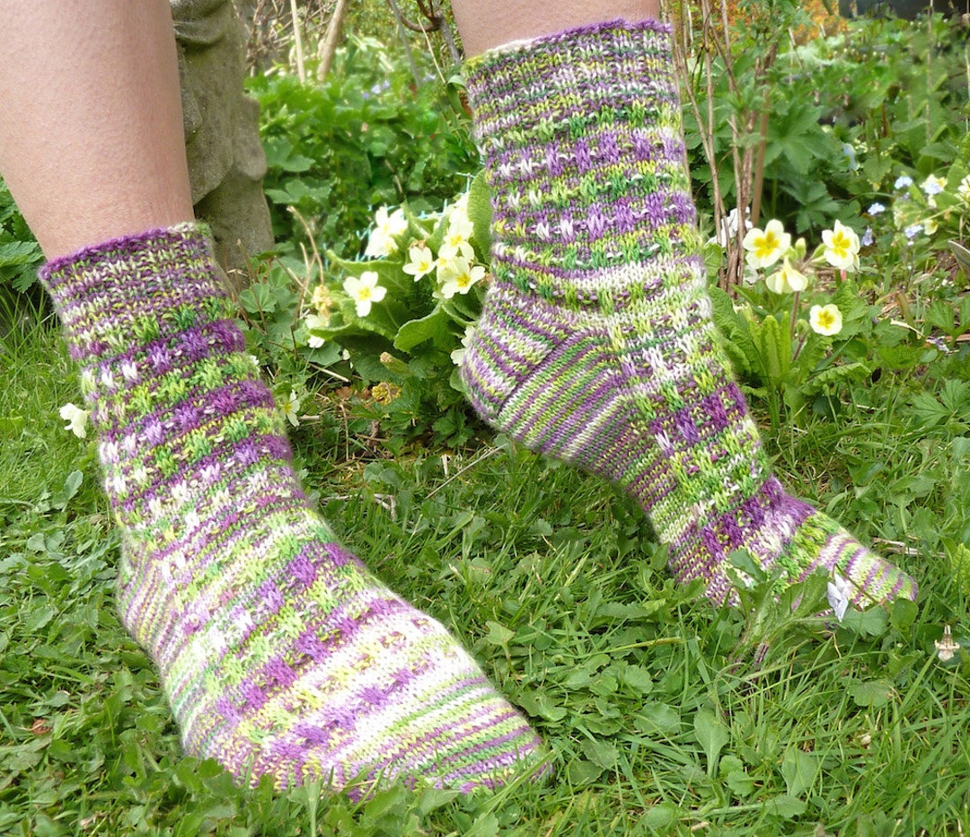 Java Sock Pattern JABBERSOCKY Sock Knitting Pattern | Toe up Magic Loop Design | for ...